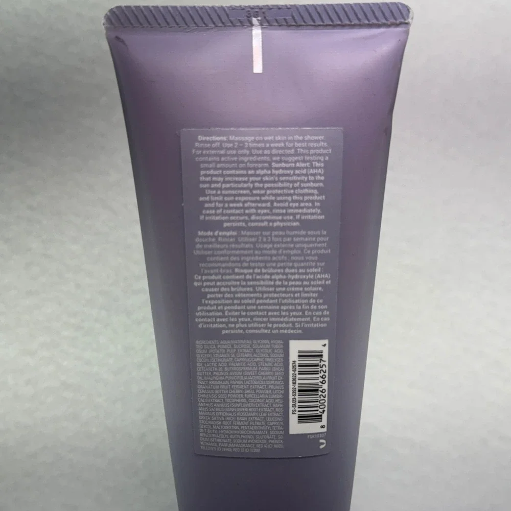 Fenty Skin Cherry Dub Triple‎ Action AHA Body Scrub Exfoliating 8.5oz